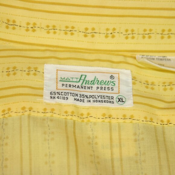 Vintage Matt Andrews Men's Dress Button Up Shirt - Picture 6 of 6